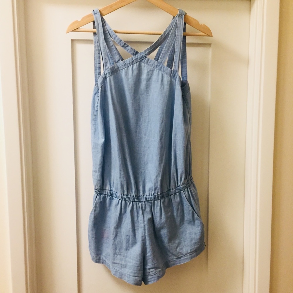 Fabletics “Liza” Chambray Romper